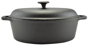 Oala fonta pura ovala cu capac 7,5 L PERFECT HOME 15535