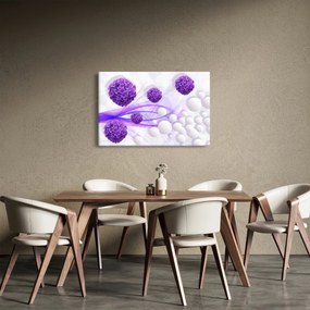 Obraz - Bilă, bile mici, flori (90x60 cm)