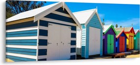 Tablou - Plaja Brighton, Melbourne, Australia (120x50 cm)