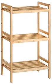 Etajera polivalenta cu 3 rafturi, bambus, natural, Songmics