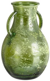 Vaza verde Arleen. Ø20x32 cm