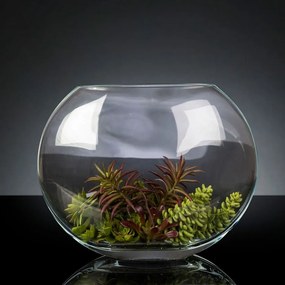 Aranjament floral mediu design LUX OVAL FAT PLANT