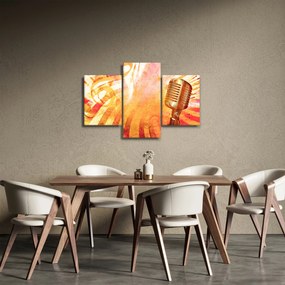 Tablou - Microfon retro (90x60 cm)