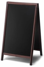 A din lemn cu tabla 68 x 120 cm, maro inchis