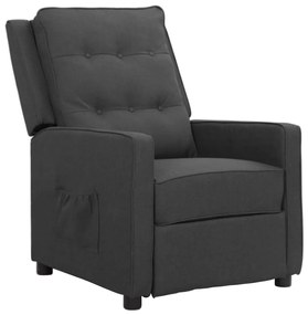 3093332 vidaXL Fotoliu cu ridicare, gri închis, textil