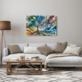 Tablou – Arbore energetic colorat (90x60 cm)