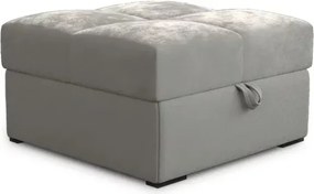 OFERTĂ Taburet crem ZENOVA cu spațiu de depozitare 65x65 cm II. calitate.