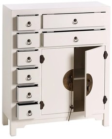 Comodă albă înaltă 73x90 cm Oriente – Ixia