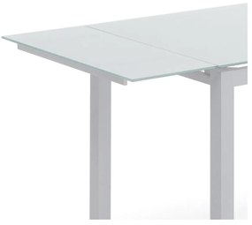 Masă de dining extensibilă cu blat din sticlă 70x110 cm Fast – Tomasucci