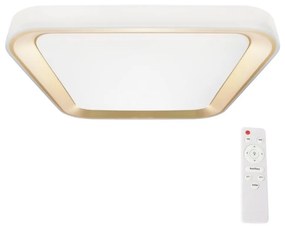 Plafonieră LED dimabilă QUADRO LED/66W/230V 3000-6000K albă/aurie + telecomandă