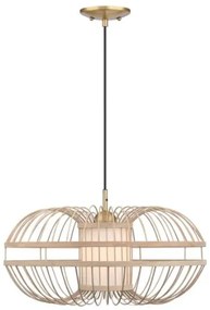 Lustră pe cablu Westinghouse 61255 TULCEA 1xE27/60W/230V bambus