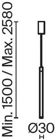 Pendul LED design tehnic Ray auriu mat
