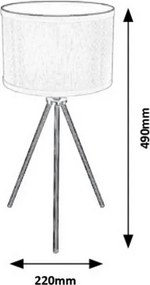 Rabalux 5597 - Lampadar STANISLAW 1xE27/60W/230V