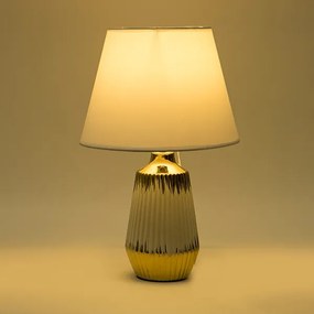 Lampă de masă 1xE14/40W/230V alb/auriu