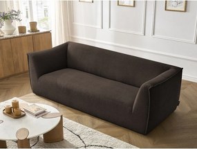 Canapea maro cu tapițerie din catifea reiată 242 cm Giorgia – Bobochic Paris