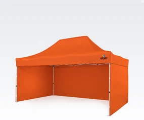 Cort pavilion pliabil 3x4,5m - cu 3 pereți - Portocaliu