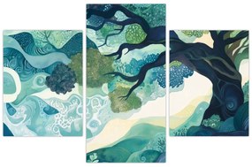 Tablou – Coroană verde a arborelui vieții (90x60 cm)