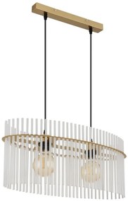 Lustra suspendata, Metal Auriu Mat, Sticla Opaca, GORLEY 15698H3M GL
