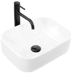 Rea Demi lavoar 40.5x31 cm dreptunghiular de blat alb REA-U5064