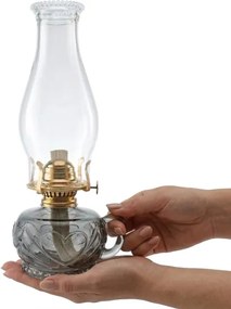 Brilagi - Lampă cu petrol MERLIN, fumurie/gri