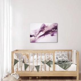 Tablou - Artă fluidă violet (70x50 cm)
