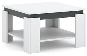 Masă de cafea OLAF alb/antracit