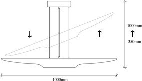 Lustră Opviq lights Efsun, negru