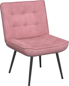 vidaXL Scaun de relaxare roz 64x74x84 cm catifea