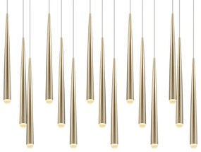 Lustră aurie LED Cala – Trio Select