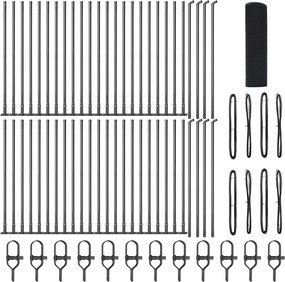 vidaXL Stâlp de gard. Gri 100 x 0,6 m (plasă de 16 x 16 mm)