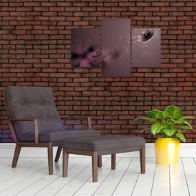 Tablou - Floare și fluture (90x60 cm)