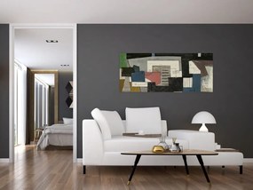 Tablou - Abstracție cubism (120x50 cm)