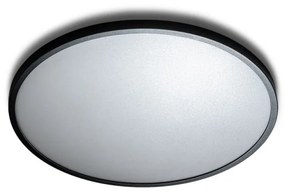Plafoniera LED design slim MALTA R 40 4000K neagra