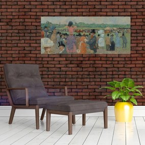 Tablou - Jean-Louis Forain, The Races at Longchamp, reproducere (120x50 cm)