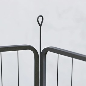 PawHut Parc pentru câini împrejmuire câini 8 panouri modulabil și pliabil oțel cu ușă pentru cățeluș interior exterior 60 cm negru | Aosom Romania