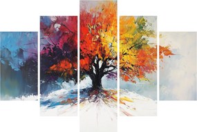 Tablou - Copac multicolor (150x105 cm)