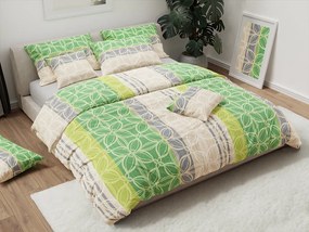 Lenjerie de pat creponata ROMANCE verde Dimensiune lenjerie de pat: 70 x 90 cm | 140 x 200 cm
