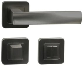 Fitinguri Zamak Bolzano - rozeta WC, neagra