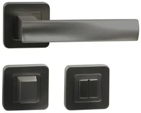 Fitinguri Zamak Bolzano - rozeta WC, neagra