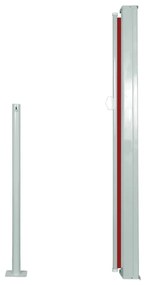 Copertina laterala retractabila, rosu, 120x300 cm Rosu, 120 x 300 cm