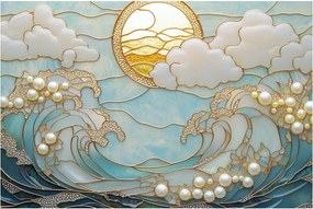 Tablou - Perle 3D în Ocean (90x60 cm)