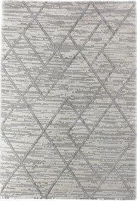Covor MOTTO, 100x300 cm, forma dreptunghiulara, poliester, gri, 4587