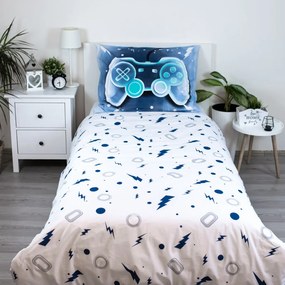 Gamer Game Over set lenjerie de pat 140×200cm, 70×90 cm
