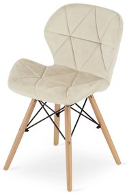 Scaun LAGO VELVET bej
