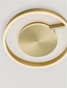 Lustra circulara aluminiu bronze LED CCT SIENA 40cm