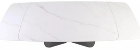 Masa extensibila Armando alb/negru L160-240xl90 cm