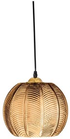 Lustră chihlimbar cu abajur din sticlă ø 22 cm Adar – Bloomingville