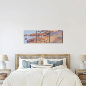 Tablou - Henri Edmond Cross, Calanque des Antibois, reproducere (cu ceas) (90x30 cm)