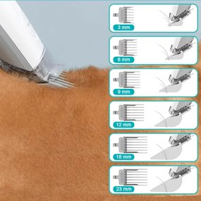 Set de ingrijire animale de companie cu rezervor de aspirare si accesorii