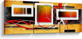 Tablou - Abstract (cu ceas) (90x30 cm)